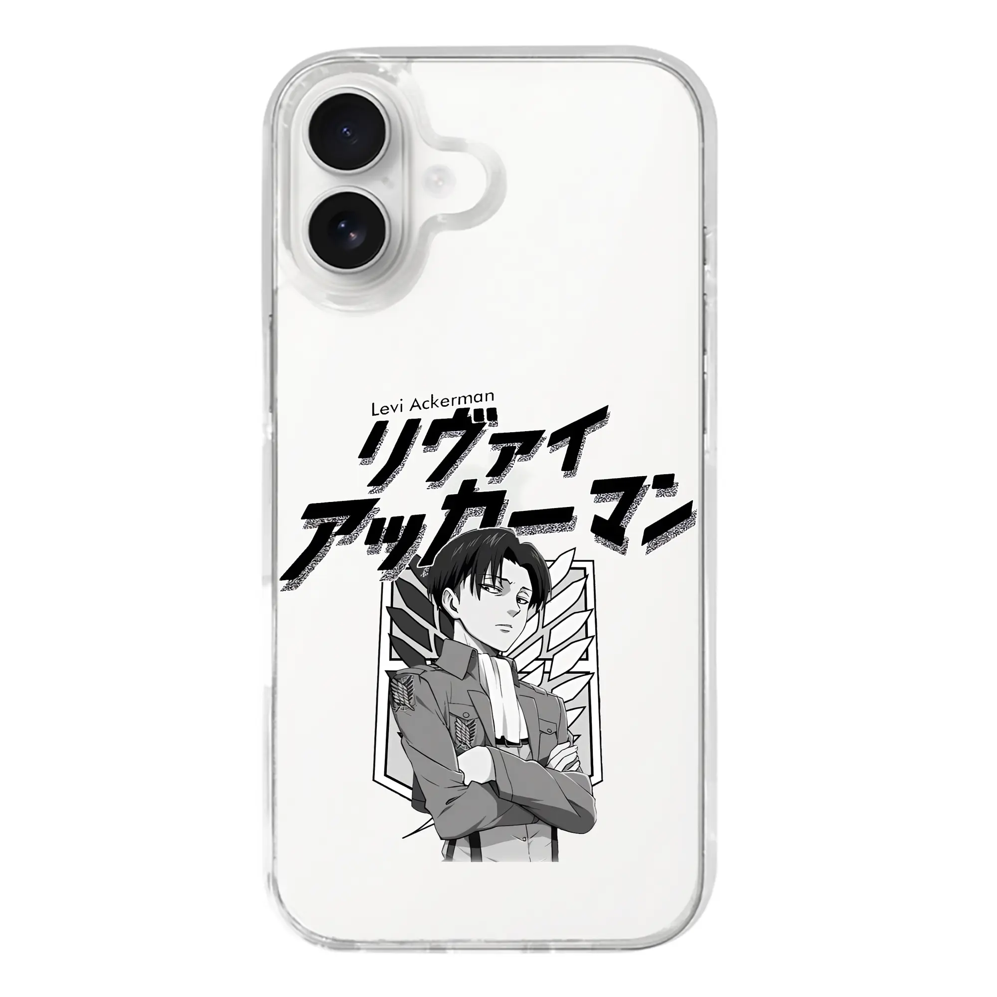 進撃の巨人 グッズ リヴァイ・アッカーマン - iPhone 17シリーズ 透明スマホケース – 薄型・耐衝撃・精密フィット保護カバー